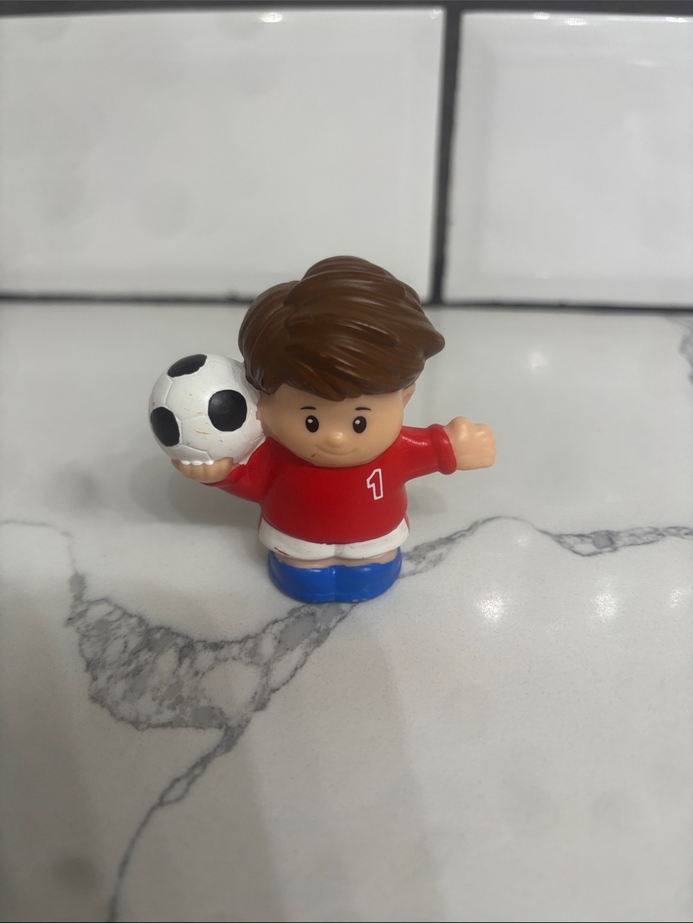 Little People Boy with Soccer Ball 2015